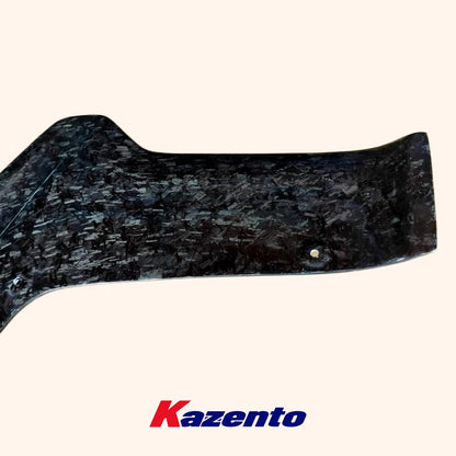 Kazento For Nissan GTR R35 2017-2022 Forged Carbon Fiber VS Style Rear Bumper Lip Spat Kazento Carbon Parts 车身侧板 R35-SPAT-VRS-FCF