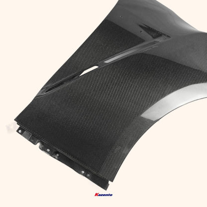 Kazento For Nissan Gtr R35 2017 My17 Oem Front Fender (Air Vents Not Included) Carbon Fiber Kazento Carbon Parts 车身侧板 R35-FF-OE-17-CF