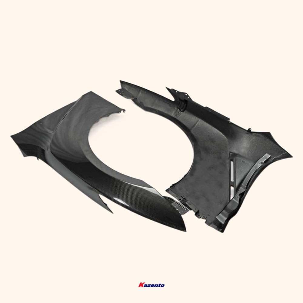 Kazento For Nissan Gtr R35 2017 My17 Oem Front Fender (Air Vents Not Included) Carbon Fiber