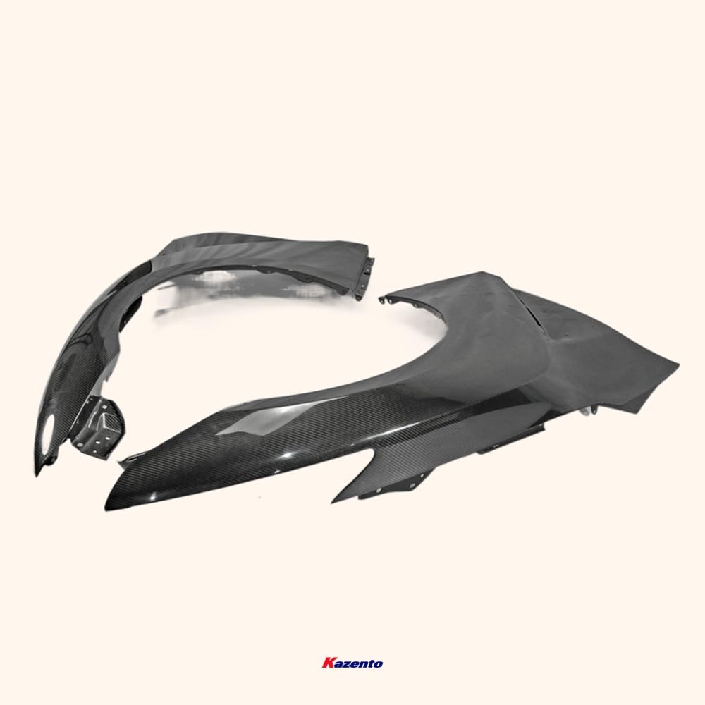 Kazento For Nissan Gtr R35 2017 My17 Oem Front Fender (Air Vents Not Included) Carbon Fiber