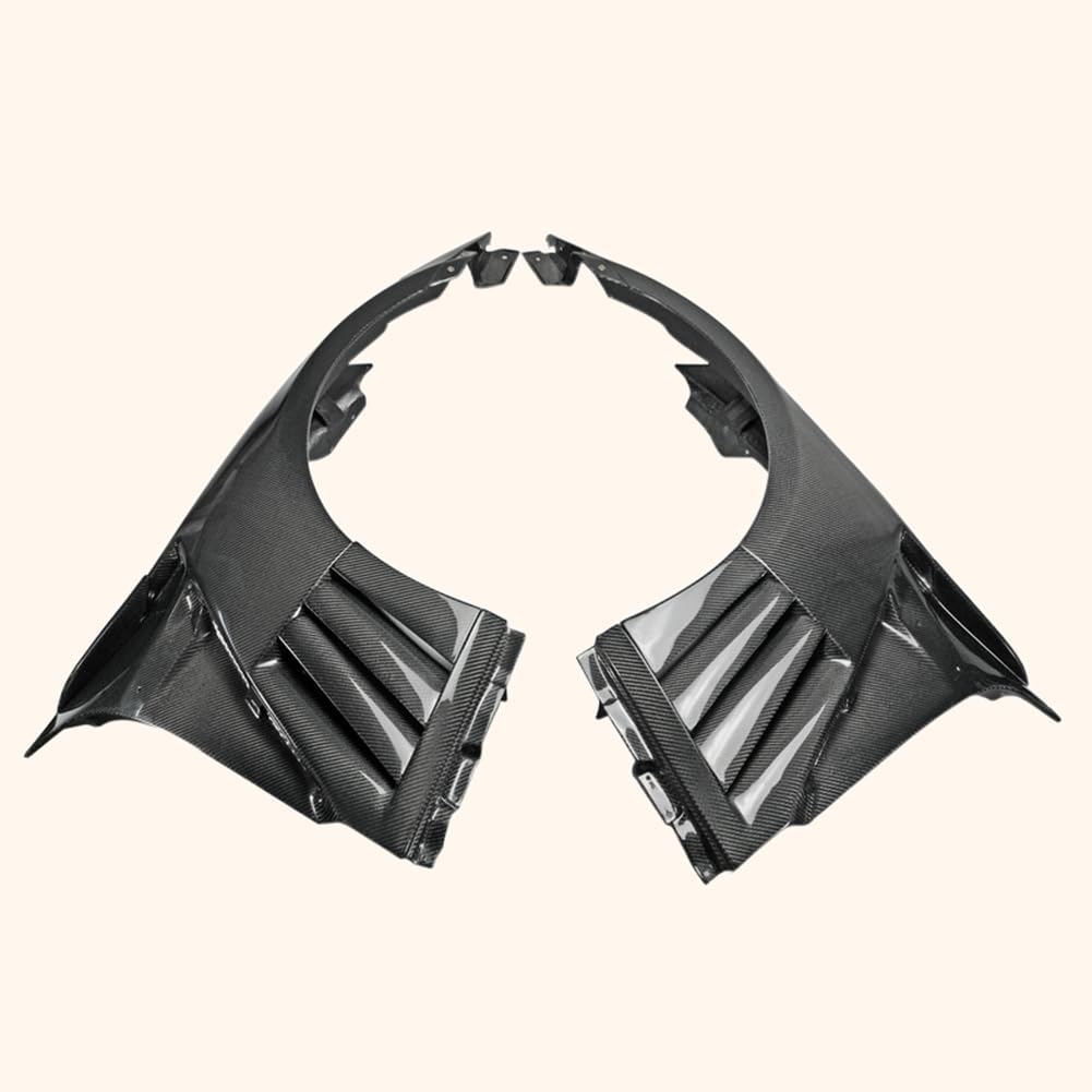 Kazento For Nissan Gtr R35 Epa Front Fender With Louver Fin (Inc 6 Fins, Side Maker Use F51 Fuga) Carbon Fiber