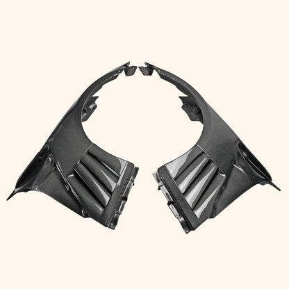 Kazento For Nissan Gtr R35 Epa Front Fender With Louver Fin (Inc 6 Fins, Side Maker Use F51 Fuga) Carbon Fiber