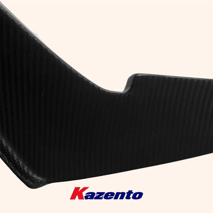 Kazento For Nissan GTR R35 MY17 AP Style Matte Carbon Fiber Front Bumper Side Canards