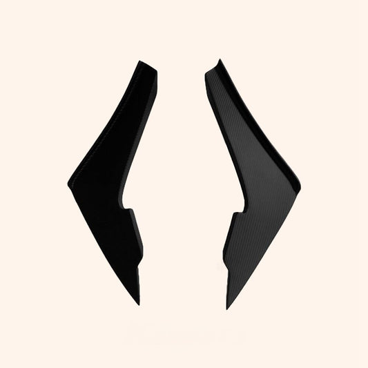 Kazento For Nissan GTR R35 MY17 AP Style Matte Carbon Fiber Front Bumper Side Canards