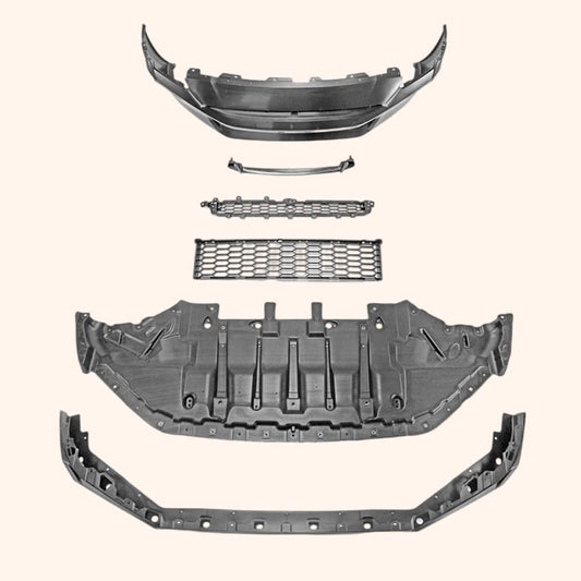 Kazento For Nissan Gtr R35 Ts Style Front Bumper (Will Only Fit My17 Hood) Pp Unpaint Kazento Carbon Parts 车身侧板 R35-FB-TS-PP