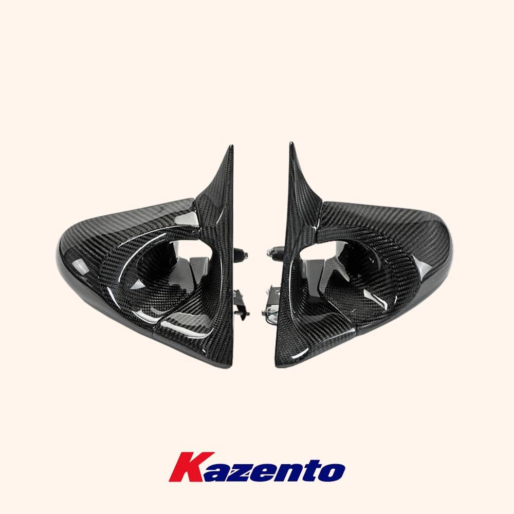 Kazento For Nissan R34 Skyline Sedan (4D RHD only) KZ Carbon Fiber Aero Mirror Model Kazento Carbon Parts 车身侧板 R344D-MC-TI-GND-R-CF