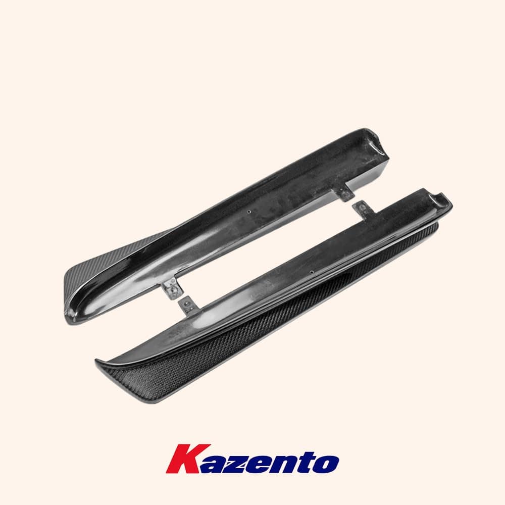 Kazento For Nissan R34 Skyline Sedan (4Dr only) HSM Type Carbon Fiber Rear Spat Splitter Kazento Carbon Parts 车身侧板 R34-SPAT-HSM-4DR-CF