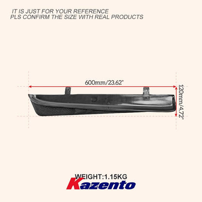 Kazento For Nissan R34 Skyline Sedan (4Dr only) HSM Type Carbon Fiber Rear Spat Splitter Kazento Carbon Parts 车身侧板 R34-SPAT-HSM-4DR-CF