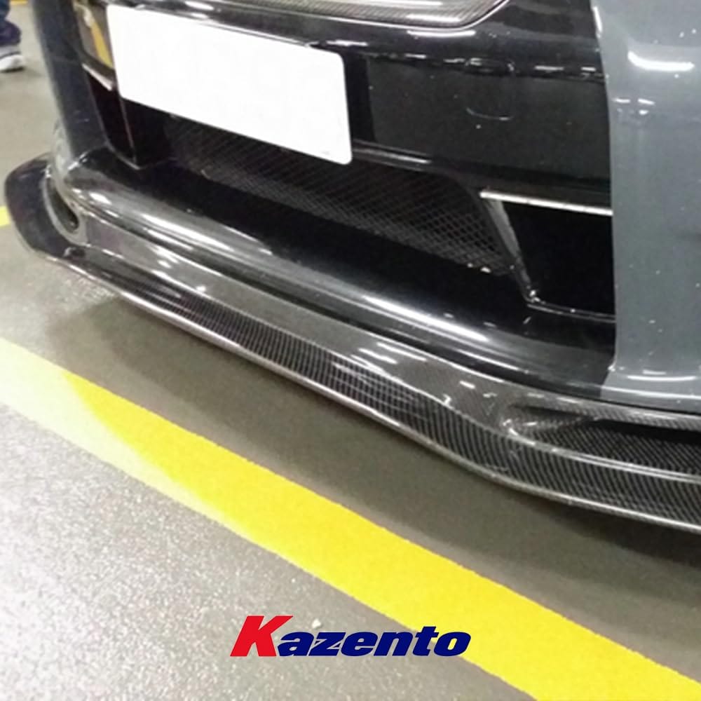 Kazento For Nissan R35 09-11 (Pre-facelift) GTR AS Style Carbon Fiber Front Bumper Lip Kazento Carbon Parts 车身侧板 R35-FL-AS-CF