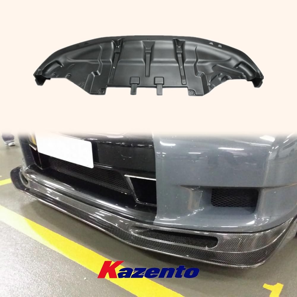 Kazento For Nissan R35 09-11 (Pre-facelift) GTR AS Style Carbon Fiber Front Bumper Lip Kazento Carbon Parts 车身侧板 R35-FL-AS-CF