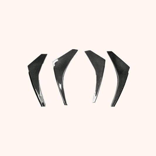 Kazento For Nissan R35 GTR (08-11 Early Model OE Bumper Only) Carbon Front Bumper Canard Kazento Carbon Parts 车身侧板 R35-CANA-12BE-CF