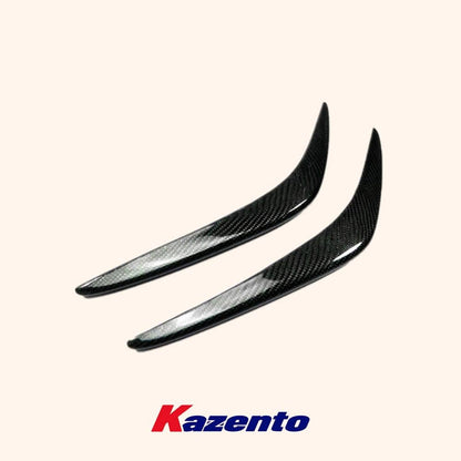 Kazento For Nissan R35 GTR 08-11 Pre-facelift AS Style Carbon Fiber Front Bumper Canard Kazento Carbon Parts 车身侧板 R35-CANA-AS-CF