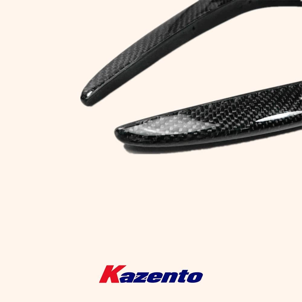 Kazento For Nissan R35 GTR 08-11 Pre-facelift AS Style Carbon Fiber Front Bumper Canard Kazento Carbon Parts 车身侧板 R35-CANA-AS-CF