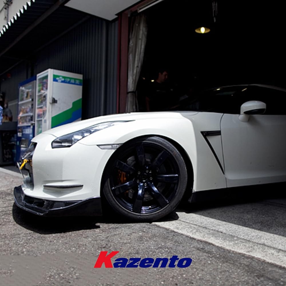 Kazento For Nissan R35 GTR 08-11 Pre-facelift AS Style Carbon Fiber Front Bumper Canard Kazento Carbon Parts 车身侧板 R35-CANA-AS-CF