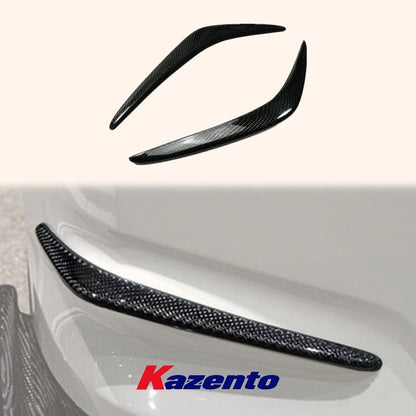 Kazento For Nissan R35 GTR 08-11 Pre-facelift AS Style Carbon Fiber Front Bumper Canard Kazento Carbon Parts 车身侧板 R35-CANA-AS-CF
