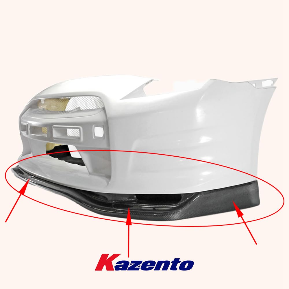Kazento For Nissan R35 GTR (08-11 TS bumper only) TS Style Carbon Front Lip Diffuser Kazento Carbon Parts 车身侧板 R35-FL-TS-CF