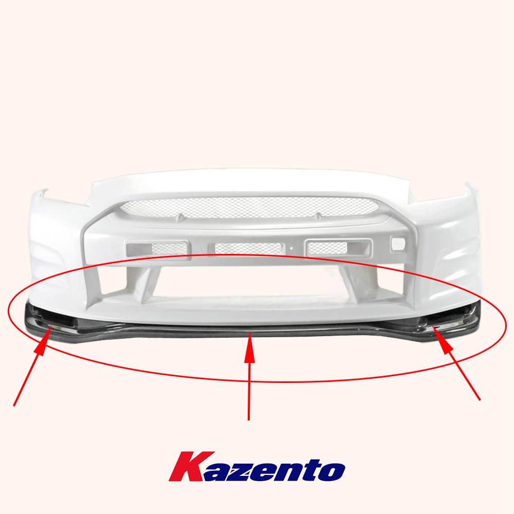 Kazento For Nissan R35 GTR (08-11 TS bumper only) TS Style Carbon Front Lip Diffuser