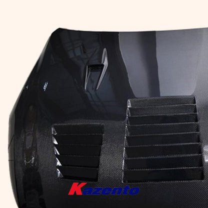 Kazento For Nissan R35 GTR 08-16 GT Style Carbon Fiber Front Bumper Hood Bonnet Body Kit Kazento Carbon Parts 车身侧板 R35-HOOD-GTC-CF