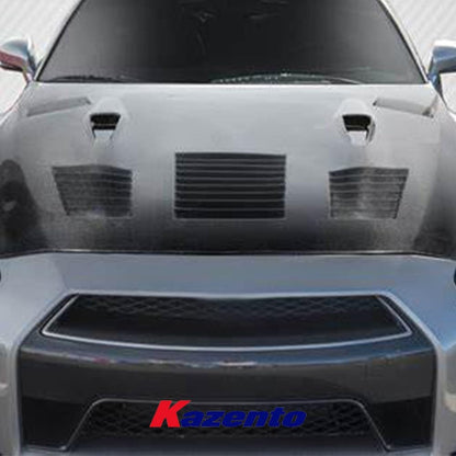 Kazento For Nissan R35 GTR 08-16 GT Style Carbon Fiber Front Bumper Hood Bonnet Body Kit Kazento Carbon Parts 车身侧板 R35-HOOD-GTC-CF