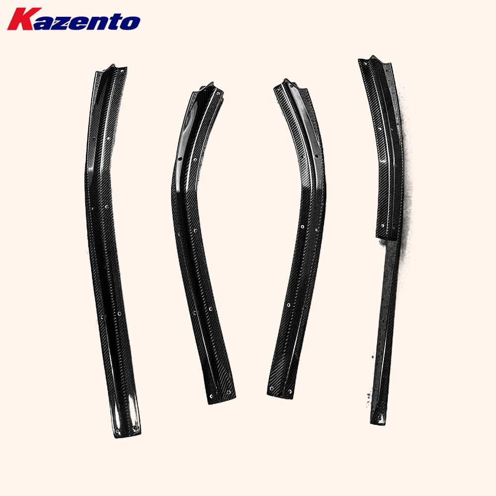 Kazento For Nissan R35 GTR 08-16 TS Style Rear Bumper with Carbon Rear Lip & Brake Light Kazento Carbon Parts 车身侧板 R35-RB-TSP-9PC-PCF