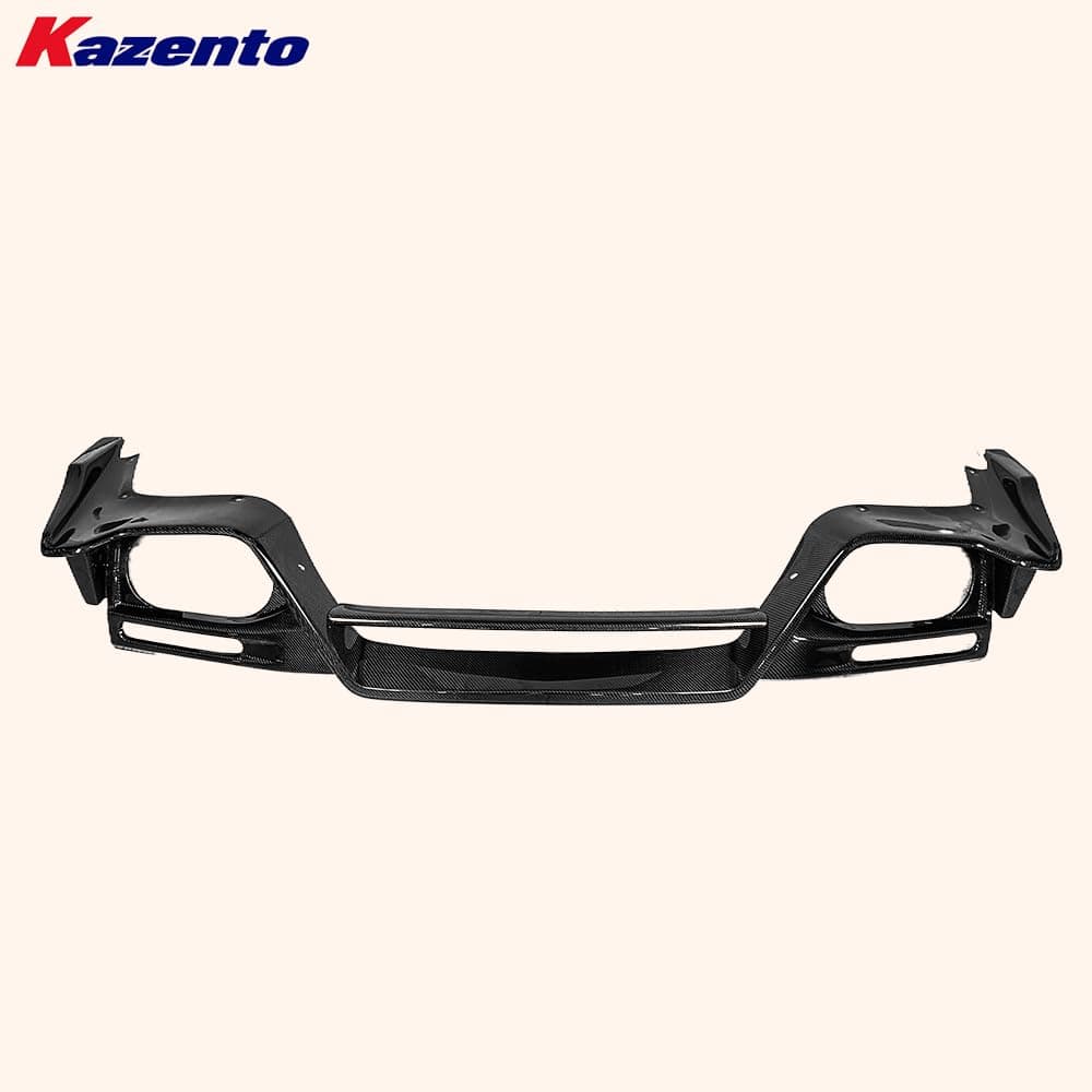 Kazento For Nissan R35 GTR 08-16 TS Style Rear Bumper with Carbon Rear Lip & Brake Light Kazento Carbon Parts 车身侧板 R35-RB-TSP-9PC-PCF