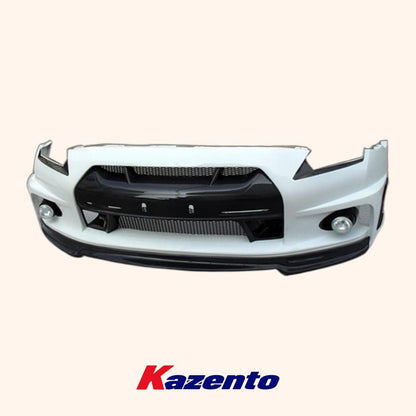 Kazento For Nissan R35 GTR 08-16 WD Style Partial Carbon Front Bumper (no fog light) Kazento Carbon Parts 车身侧板 R35-FB-WD-TYPE1-PCF