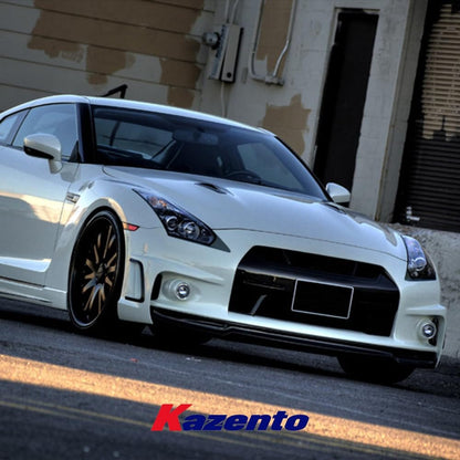 Kazento For Nissan R35 GTR 08-16 WD Style Partial Carbon Front Bumper (no fog light) Kazento Carbon Parts 车身侧板 R35-FB-WD-TYPE1-PCF