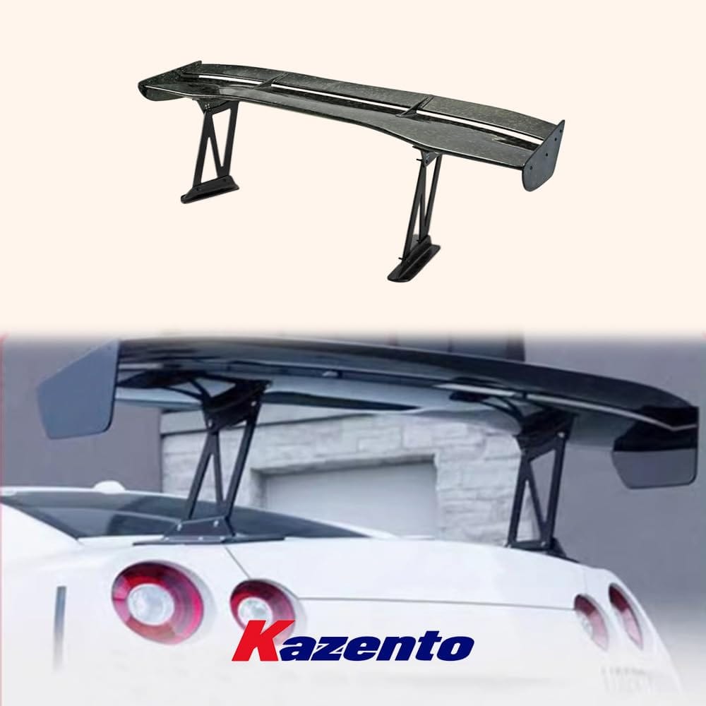 Kazento For Nissan R35 GTR 08-19 VT Style Forged Carbon Rear GT Spoiler (L/170cm H/29cm)