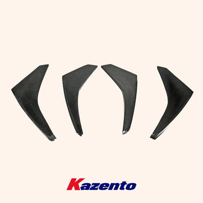 Kazento For Nissan R35 GTR (12-16 Late Model OE Bumper Only) Carbon Front Bumper Canard Kazento Carbon Parts 车身侧板 R35-CANA-12ON-CF