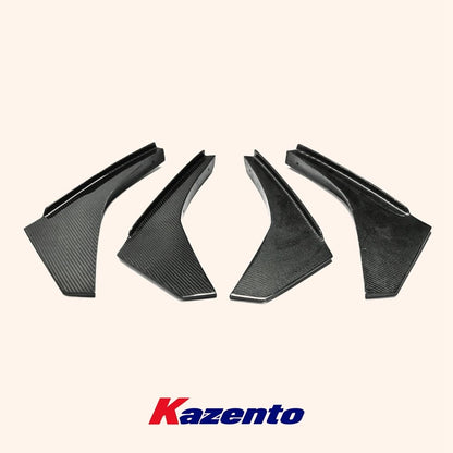 Kazento For Nissan R35 GTR (12-16 Late Model OE Bumper Only) Carbon Front Bumper Canard Kazento Carbon Parts 车身侧板 R35-CANA-12ON-CF