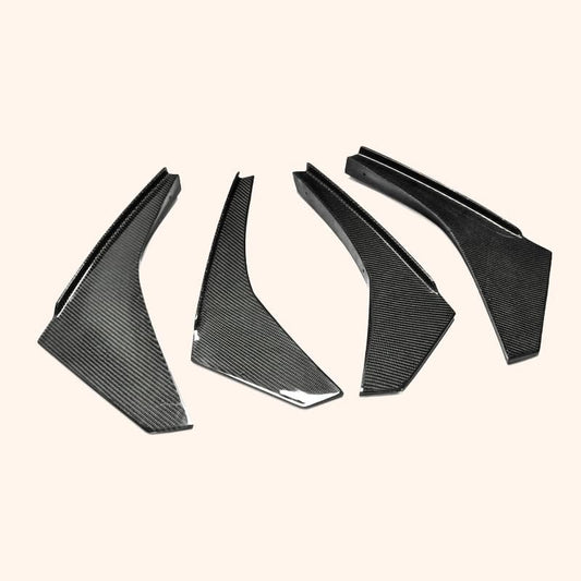 Kazento For Nissan R35 GTR (12-16 Late Model OE Bumper Only) Carbon Front Bumper Canard