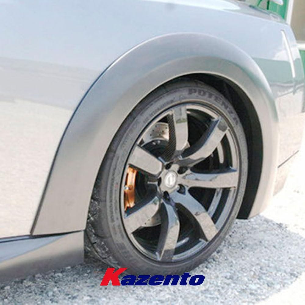 Kazento For Nissan R35 GTR 2008-16 WD Style Carbon Fiber Rear Bumper Fender Flare Add On