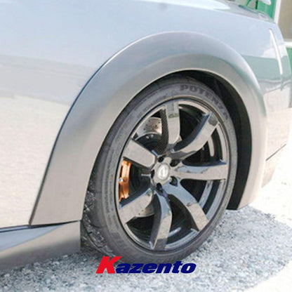 Kazento For Nissan R35 GTR 2008-16 WD Style Carbon Fiber Rear Bumper Fender Flare Add On
