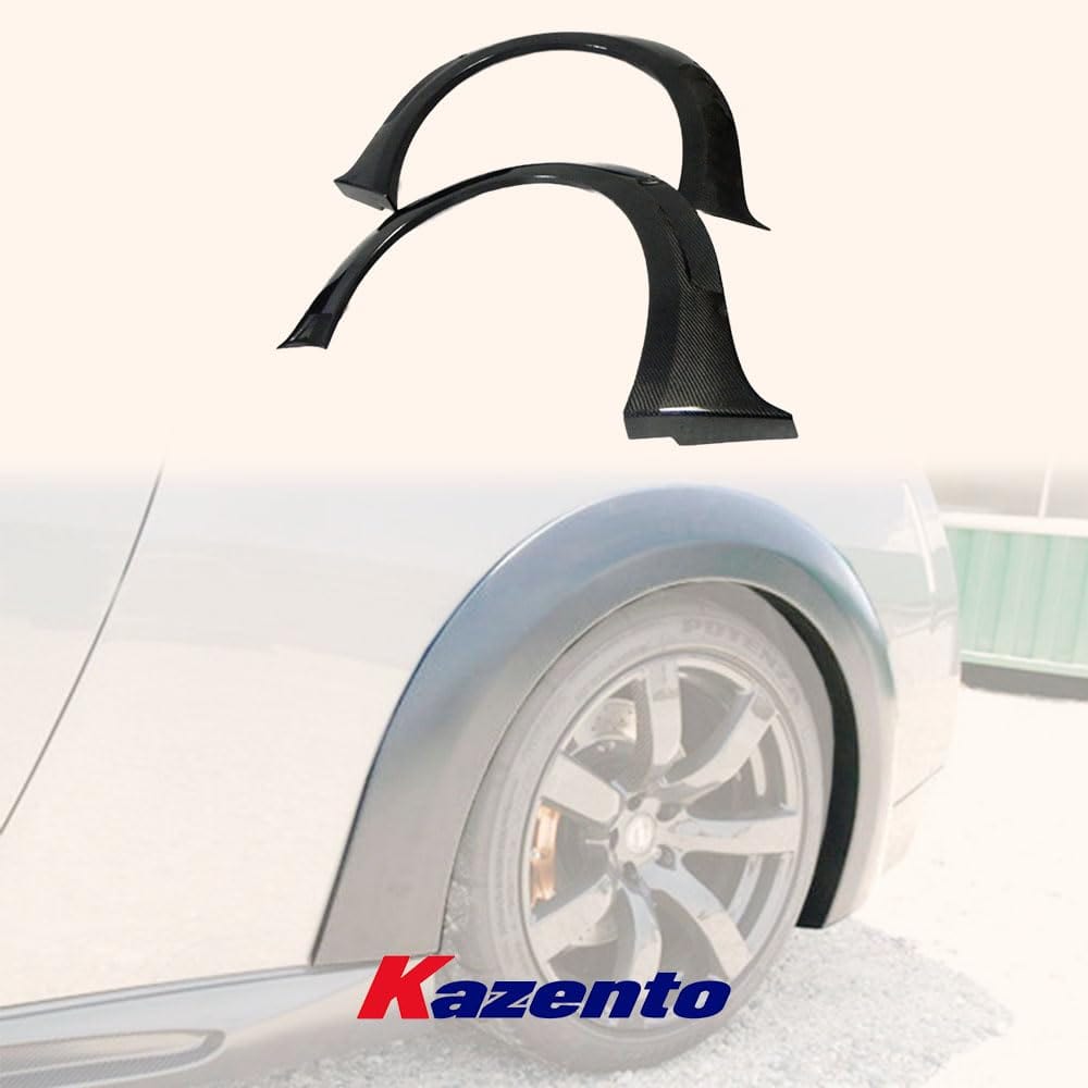 Kazento For Nissan R35 GTR 2008-16 WD Style Carbon Fiber Rear Bumper Fender Flare Add On