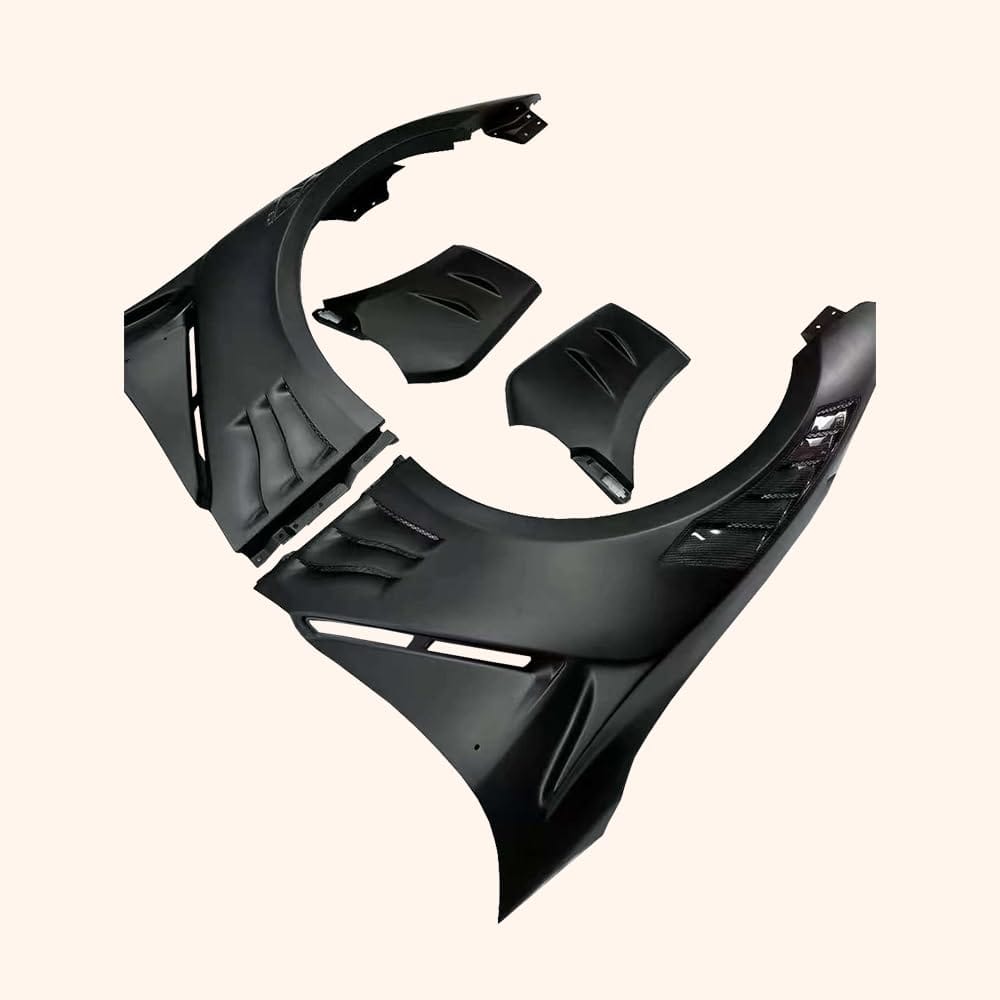 Kazento For Nissan R35 GTR 4BA 2017+ TPS Style Partial Carbon In Vents Front Fender Pair Kazento Carbon Parts 车身侧板 R35-FF-TPS17-PCF