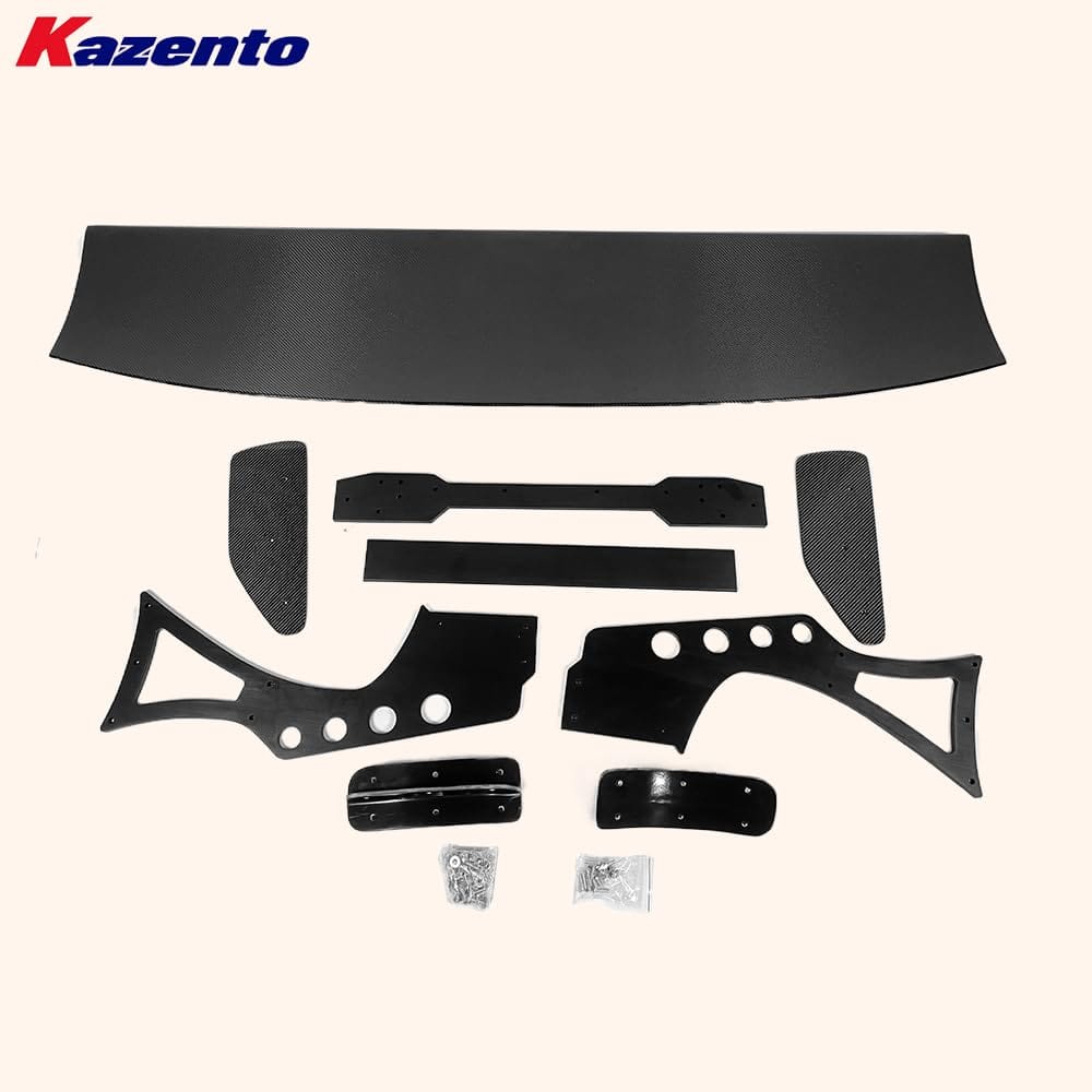 Kazento For Nissan R35 GTR BAN Style Carbon Fiber Rear Trunk Boot GT Wing Spoiler Kazento Carbon Parts 车身侧板 R35-RS-BANSO-GT-CF