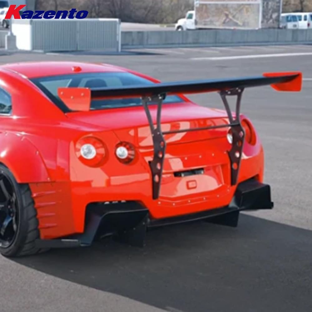 Kazento For Nissan R35 GTR BAN Style Carbon Fiber Rear Trunk Boot GT Wing Spoiler Kazento Carbon Parts 车身侧板 R35-RS-BANSO-GT-CF