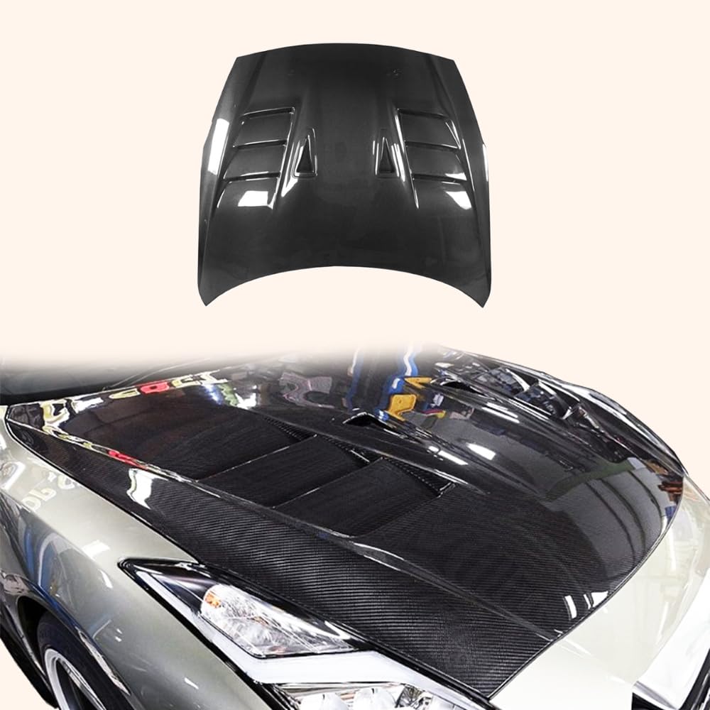Kazento For Nissan R35 GTR CBA DBA EBA 2008-24 TPS Dry Carbon Vented Hood Bonnet 7.5kg Kazento Carbon Parts 车身侧板 R35-HOOD-TS-DCF
