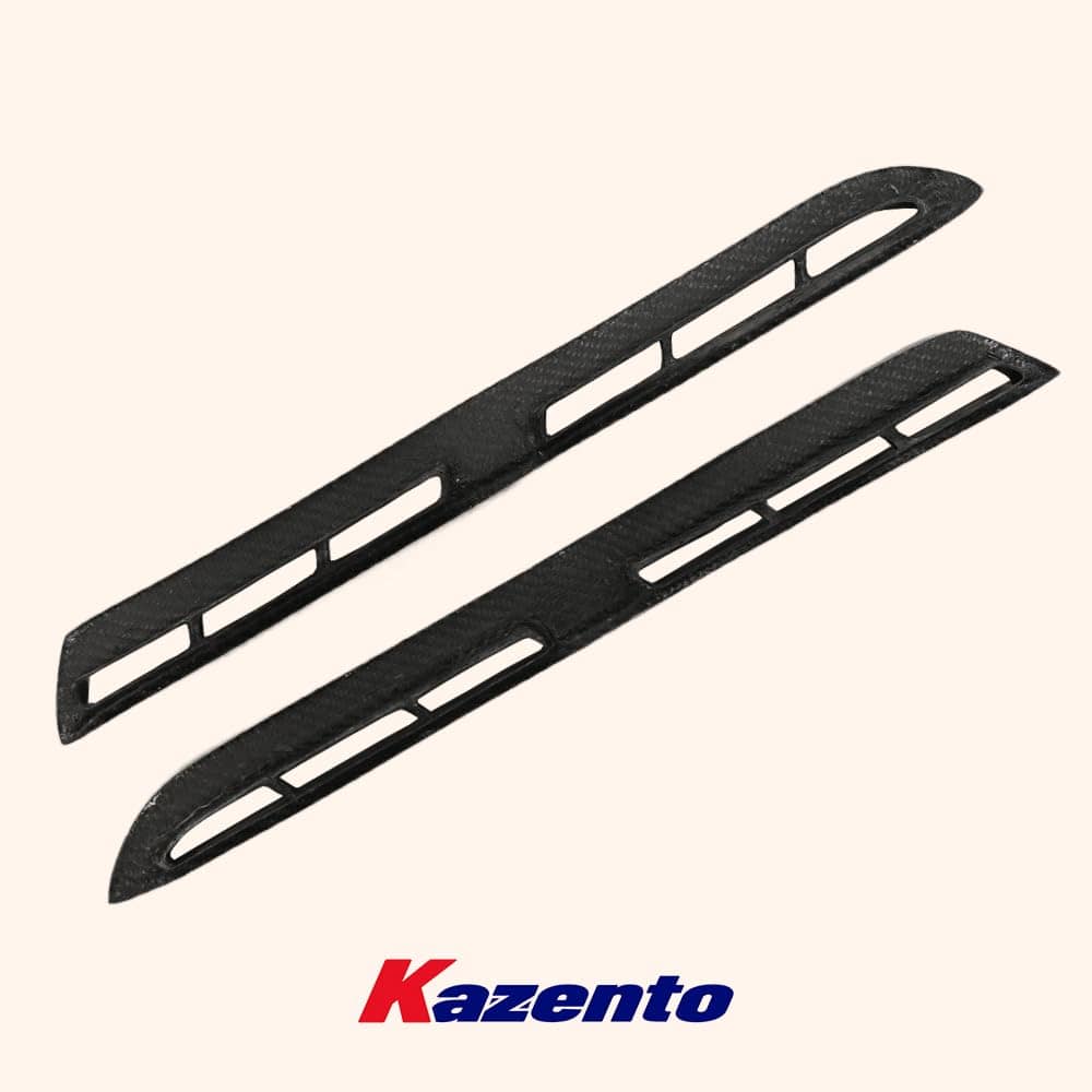 Kazento For Nissan R35 GTR OEM Front Fender Vents Trim Panel Carbon Fiber Cover Kazento Carbon Parts 车身侧板 R35-FV-CF