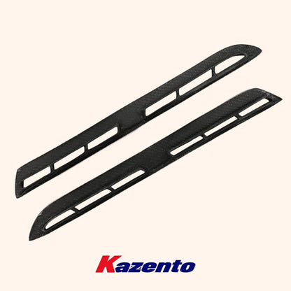Kazento For Nissan R35 GTR OEM Front Fender Vents Trim Panel Carbon Fiber Cover Kazento Carbon Parts 车身侧板 R35-FV-CF