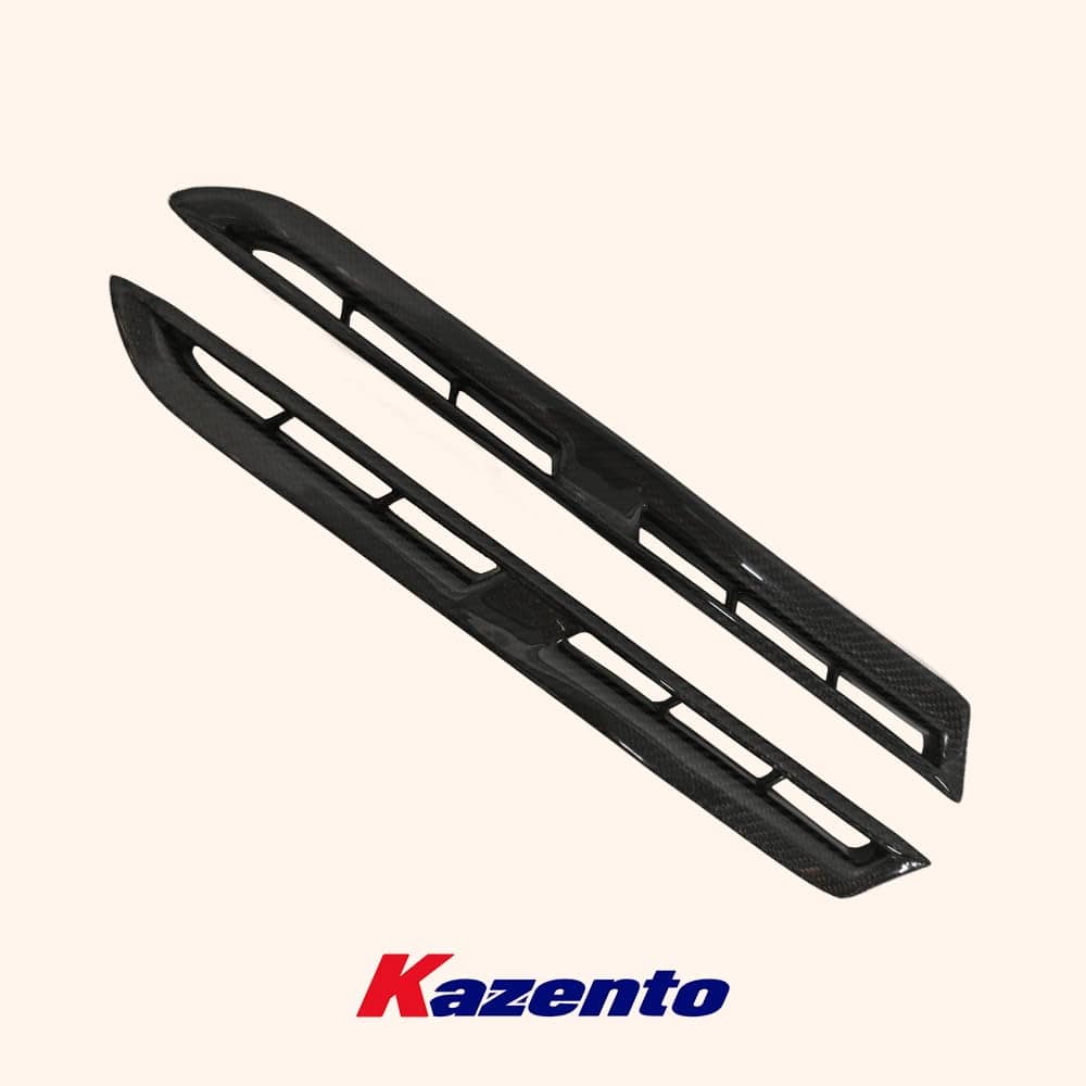 Kazento For Nissan R35 GTR OEM Front Fender Vents Trim Panel Carbon Fiber Cover