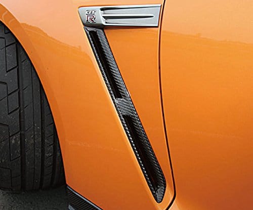 Kazento For Nissan R35 GTR OEM Front Fender Vents Trim Panel Carbon Fiber Cover
