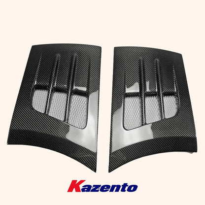 Kazento For Nissan R35 GTR TOPS Style Carbon Rear Fender Bumper Add On Splitter Flare