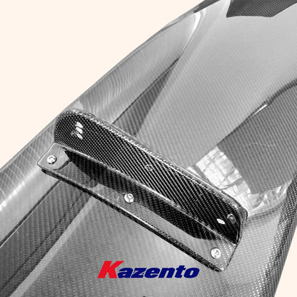 Kazento For Nissan Silvia 180SX 200SX 240SX S13 MS1 Style Carbon Rear Trunk GT Spoiler Kazento Carbon Parts 车身侧板 180SX-RS-GT-MS1-CF