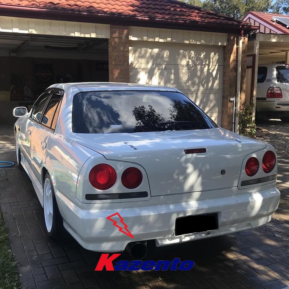 Kazento For Nissan Skyline R34 (4Dr only) Carbon Fiber Rear Bumper Exhaust Heat Shield Kazento Carbon Parts 车身侧板 R34-HEAT-4D-CF