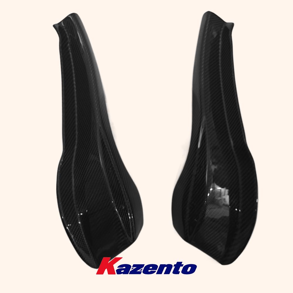 Kazento For Nissan Skyline R34 GTR AS Type Carbon Front Bumper Canard Side Splitter 4pcs