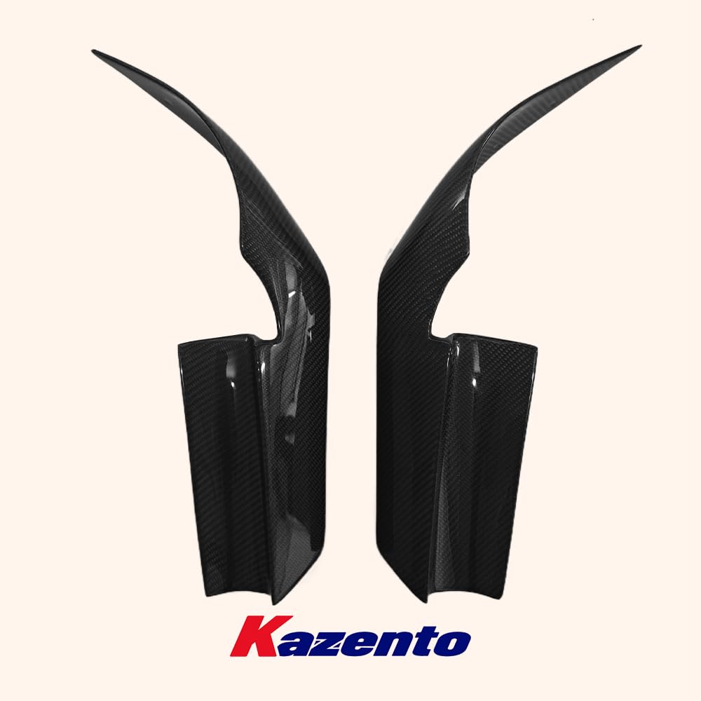 Kazento For Nissan Skyline R34 GTR AS Type Carbon Front Bumper Canard Side Splitter 4pcs