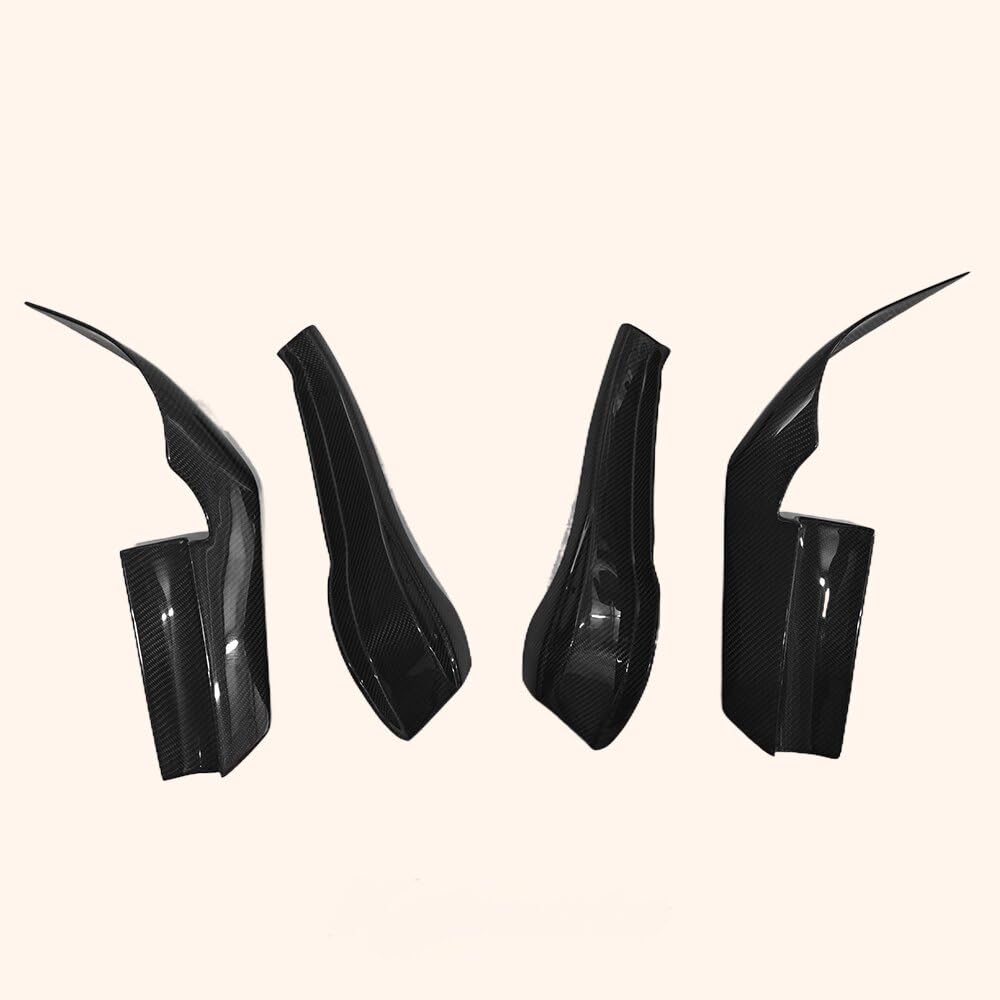 Kazento For Nissan Skyline R34 GTR AS Type Carbon Front Bumper Canard Side Splitter 4pcs