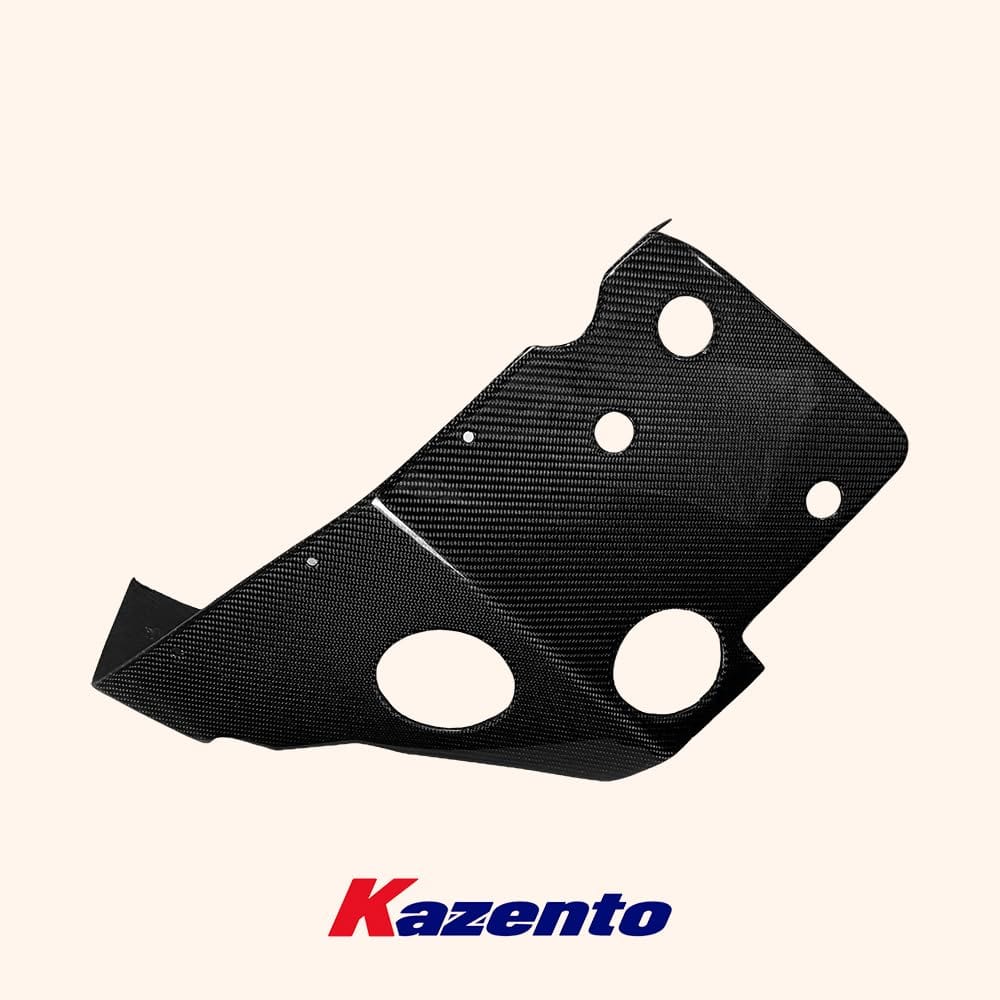 Kazento For Nissan Skyline R34 GTR Carbon Fiber Front Hood Air Filter Cover Trim Pair Kazento Carbon Parts 车身侧板 R34-FILTER-CF