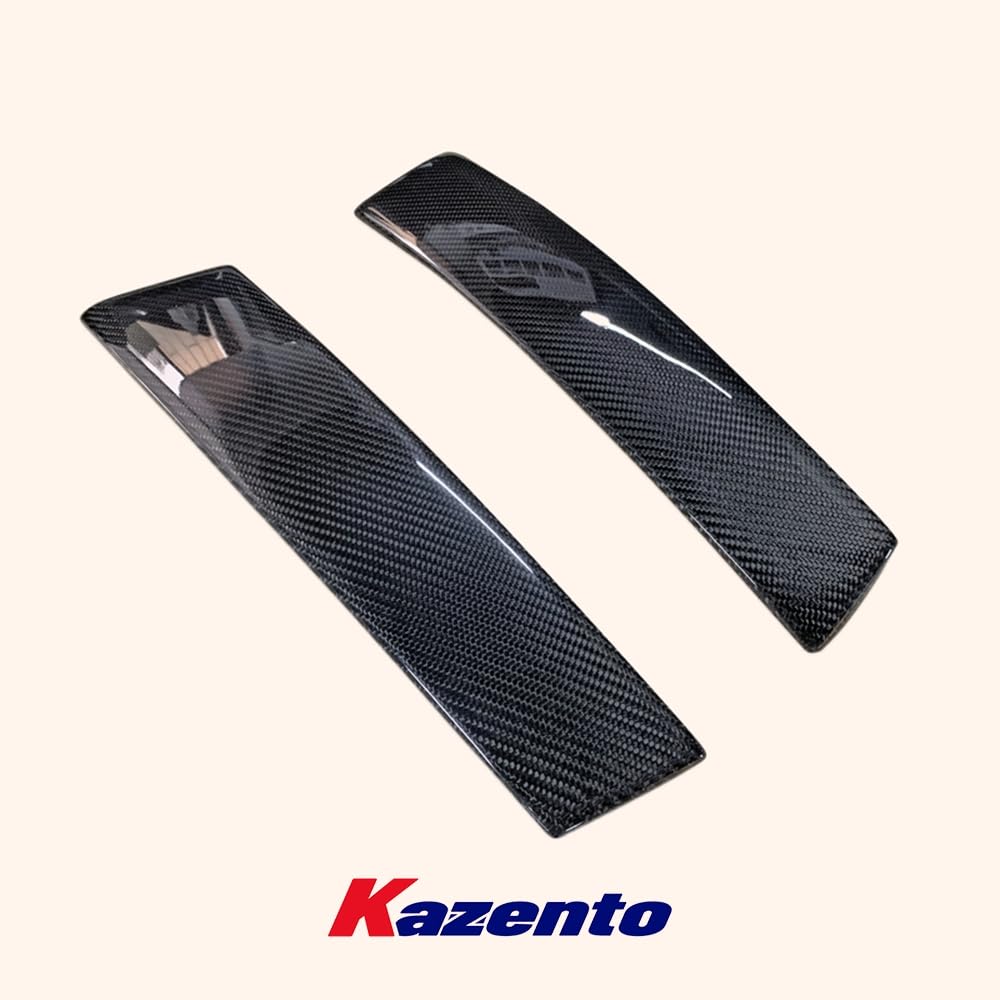 Kazento For Nissan Skyline R34 GTR Carbon Front Door Window B Pillar Cover Trim Pair Kazento Carbon Parts 车身侧板 R34-PILA-B-CF